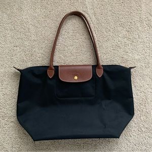 Longchamp Large Le Pliage Tote, Black